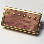 Exotic Bubinga Wood P.A.F Humbucker Pickup Open Ring