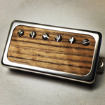 Exotic Teak Wood P.A.F Humbucker Pickup Open Ring