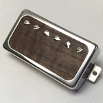 Exotic Walnut Wood P.A.F Humbucker Pickup Open Ring