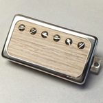 Exotic White Oak Wood P.A.F Humbucker Pickup Open Ring