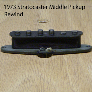 Klein Pickups 1973 Stratocaster Middle Pickup Rewind