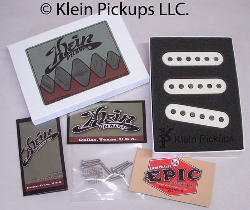 Klein Pickups Stratocaster Packaging
