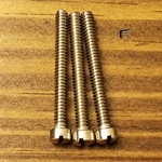 Screws - Telecaster 6-32 x 1-1/4" Slotted Fillister Head Intonation Screws, Stainless Steel