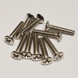 Screws - Stratocaster Oval Head Nickel 5/8" Pickup Height Screws