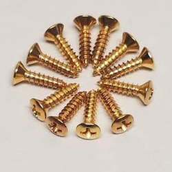 Screws - Gold Guitar Pickguard Screws