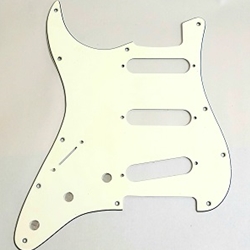 Pickguard - Parchment Left Handed Stratocaster Pickguard 3-Ply